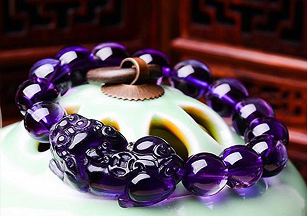 紫水晶貔貅手链佩戴保养禁忌有哪些以及要怎么佩戴?